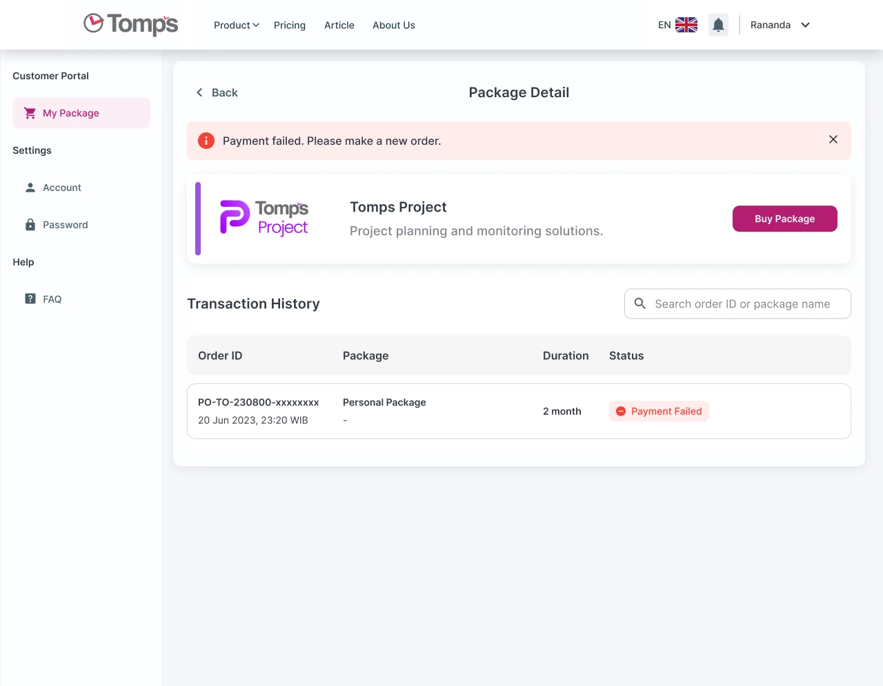 Tomps Saas Apps